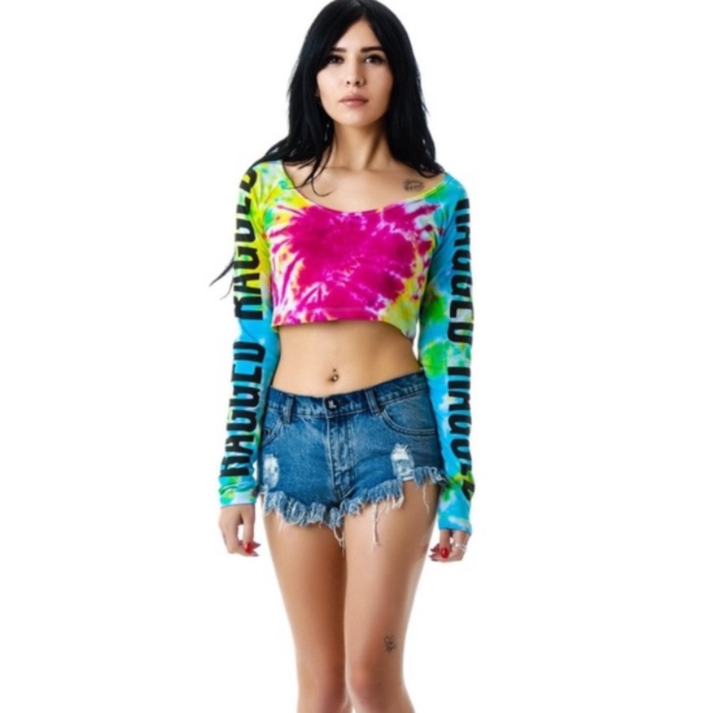 The Ragged Priest Tie Dye Crop Top